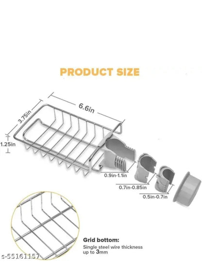 faucet-mounted sink sponge holder / kitchen sink organizer