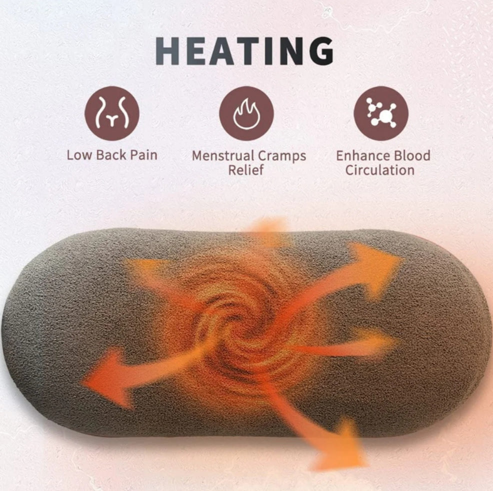 Portable Heating Pad for Period Cramp Relief, 4 Vibration Modes, 3 Heat Settings with LED Display