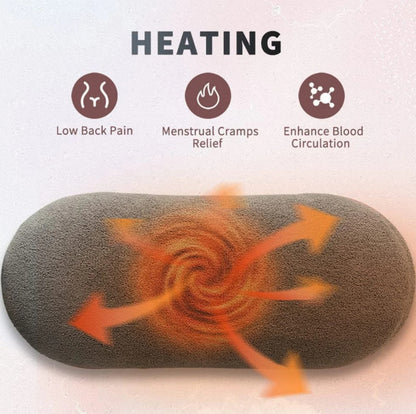 Portable Heating Pad for Period Cramp Relief, 4 Vibration Modes, 3 Heat Settings with LED Display