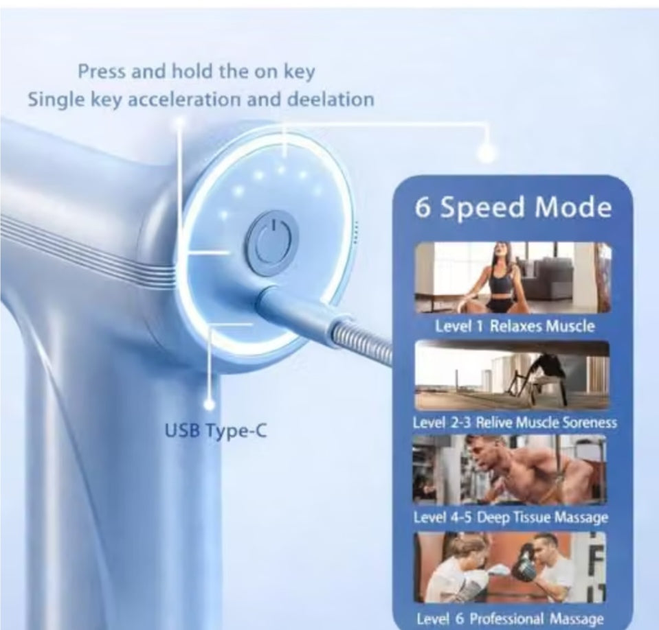 Massage Gun – Rechargeable Muscle Relaxation Massager