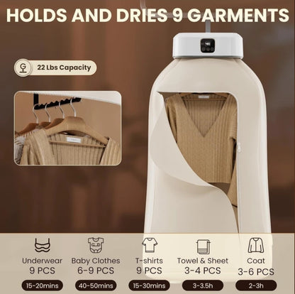Electric Clothes Dryer – Fast Drying Foldable Laundry Dryer